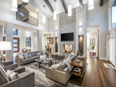 Traditional Contemporary New Home Construction